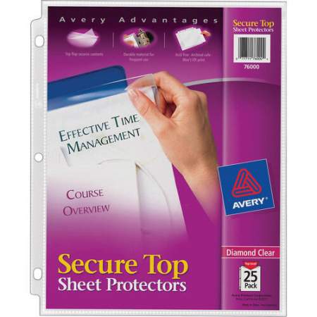 Avery Secure Top Sheet Protectors (76000BD)