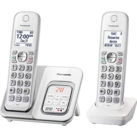 Panasonic KX-TGD532W DECT 6.0 1.93 GHz Cordless Phone - White
