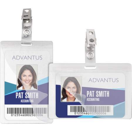 Advantus Strap Clip Self-laminating Badge Holders (97101)