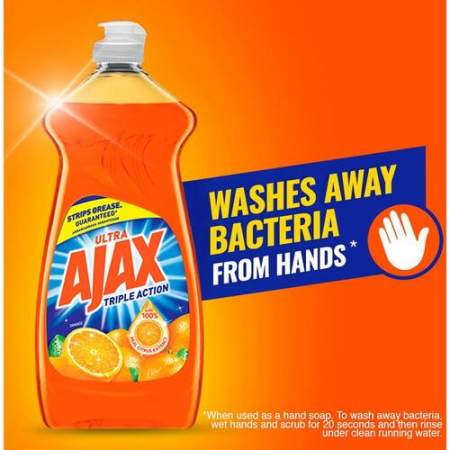 Ajax Triple Action Orange Dish Liquid - 90 fl. oz. Bottle (49874)