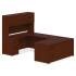 Lorell Prominence 2.0 Mahogany Laminate Double-Pedestal Desk - 5-Drawer (PD3060DPMY)