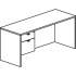 Lorell Prominence 2.0 Mahogany Laminate Box/File Left-Pedestal Desk - 2-Drawer (PD3066QLMY)