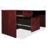 Lorell Prominence 2.0 Mahogany Laminate Box/Box/File Right-Pedestal Desk - 3-Drawer (PD4272RSPMY)