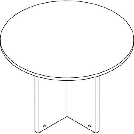 Lorell Prominence Round Laminate Conference Table (PT42RMY)