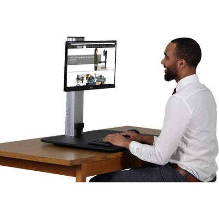 Victor High Rise Electric Single Monitor Standing Desk Workstation (DC400)