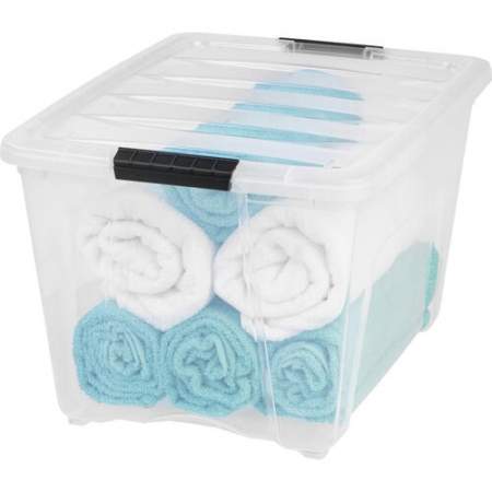 IRIS Stackable Clear Storage Boxes (100245)