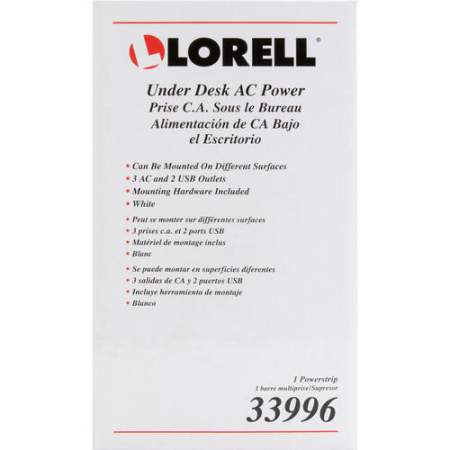 Lorell Under Desk AC Power Center (33996)