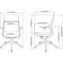 Lorell Mid-Back Chairs with Adjustable Arms (42172)