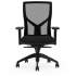 Lorell High-Back Mesh Chairs with Fabric Seat (83109)
