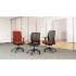 Lorell High-Back Mesh Chairs with Fabric Seat (83109A203)