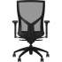 Lorell High-Back Mesh Chairs with Fabric Seat (83109A204)