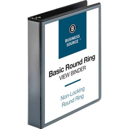 Business Source Round Ring View Binder (09954BD)