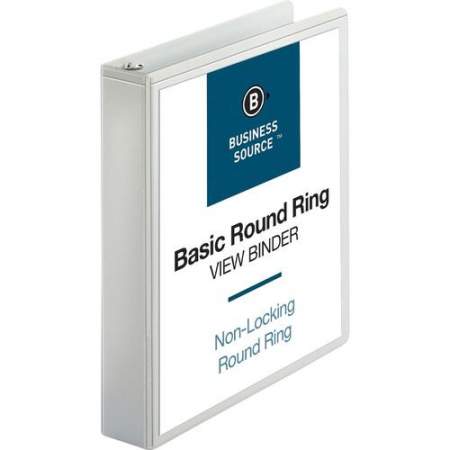 Business Source Round Ring View Binder (09955BD)
