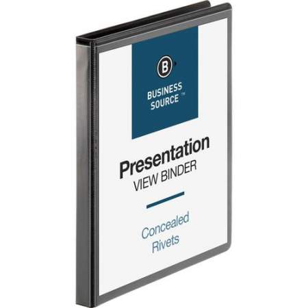 Business Source Standard View Round Ring Binders (09979BD)