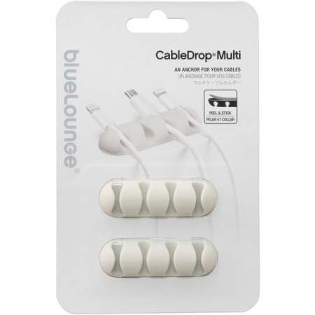 Bluelounge CableDrop Multi Cable Anchor for Multiple Cords (BLUCDMUWH)