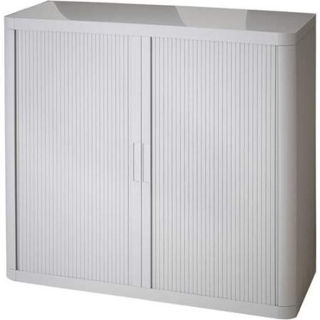 Paperflow easyOffice 41" Gray Storage Cabinet Top, Back, Base and Shelves (366014192352)