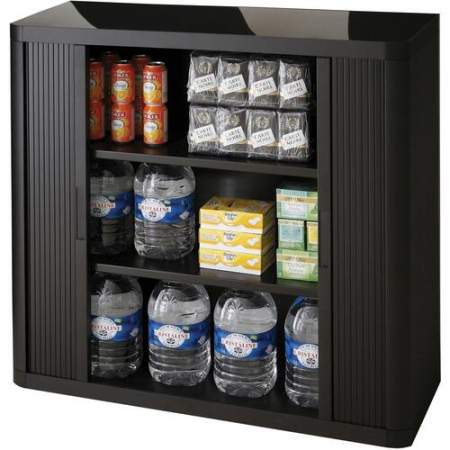 Paperflow Door Kit with Cabinet Sides for easyOffice 41" and 80" Black Storage Cabinet Top, Back Base and Shelves (366014192357)