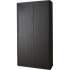 Paperflow easyOffice 80" Black Storage Cabinet Top, Back, Base and Shelves (366014192396)