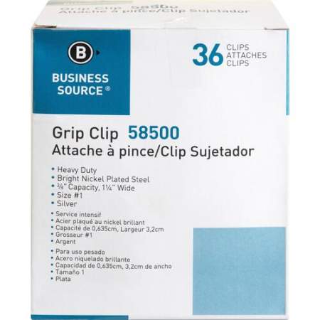 Business Source Bulldog Grip Clips (58500)
