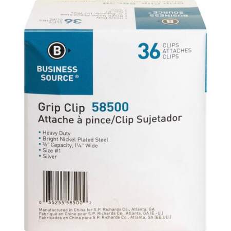 Business Source Bulldog Grip Clips (58500)