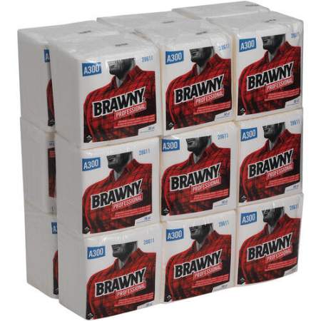 Brawny Professional A300 Disposable Cleaning Towels by GP Pro (28611)