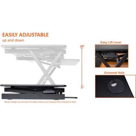 Lorell XL Adjustable Desk/Monitor Riser (82013)