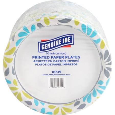 Genuine Joe Printed Paper Plates (10319)