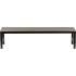 Lorell Charcoal Faux Wood Outdoor Bench (42689)