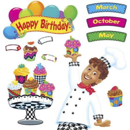 TREND Happy Birthday Bake Shop Bulletin Board Set (8350)
