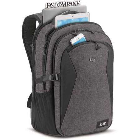 Solo Unbound Carrying Case (Backpack) for 15.6" Notebook - Gray, Photo Black (NOM70110)