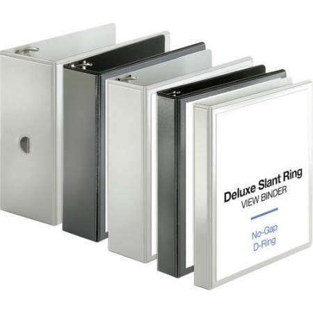 Business Source Deluxe Slant Ring View Binder (62469)