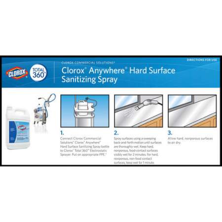 Clorox Commercial Solutions Anywhere Hard Surface Sanitizing Spray (31651PL)