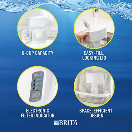 Brita Space Saver Water Filter Pitcher (35566CT)