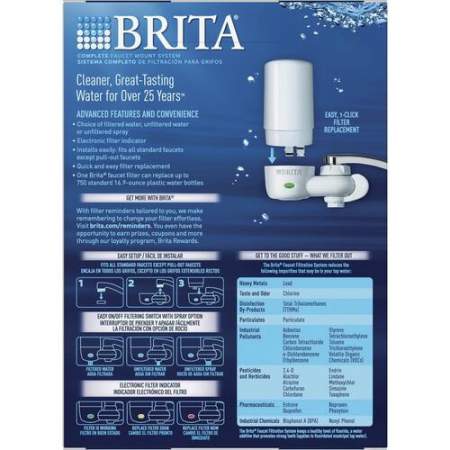 Brita Complete Water Faucet Filtration System with Light Indicator (42201BD)