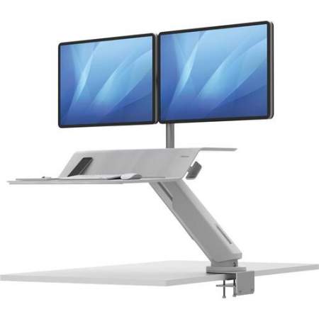 Fellowes Lotus RT Sit-Stand Workstation White Dual (8081801)