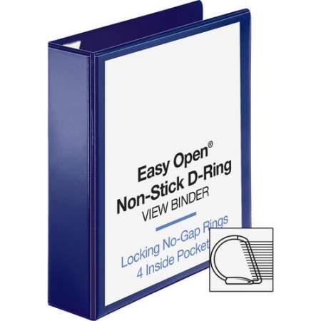 Business Source Easy Open Nonstick D-Ring View Binder (26975)