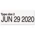 Trodat Rubber Date Stamp, Conventional, Type Size 2, Four Bands (RD020)