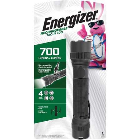 Energizer Rechargeable Tactical Flashlight, TacR700 (ENPMTRL8)