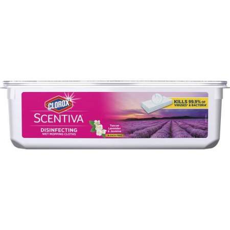 Clorox Scentiva Disinfecting Wet Mopping Pad Refills, Bleach-Free (32033CT)