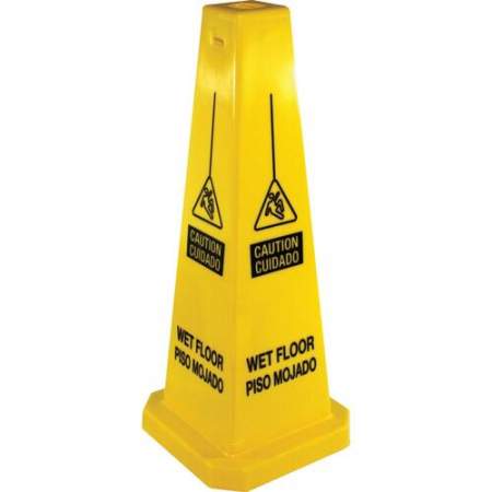 Genuine Joe Bright 4-sided CAUTION Safety Cone (58880CT)
