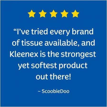 Kleenex Trusted Care Facial Tissue, 2-Ply, White, 144 Sheets/Box, 3 Boxes/Pack, 12 Packs/Carton (50219)