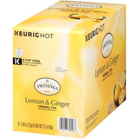 TWININGS Lemon & Ginger Herbal Tea - K-Cup (11019)