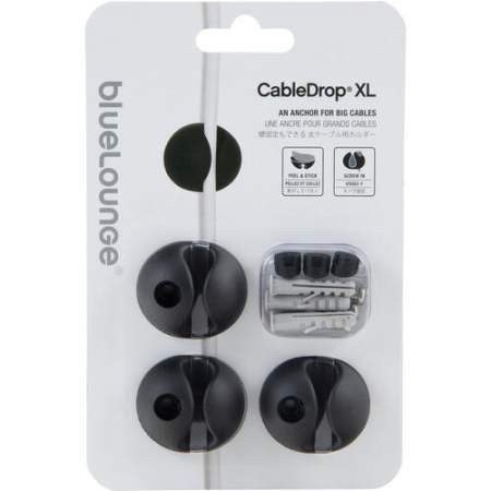 Bluelounge CableDrop Cable Anchors for Large Cables (BLUCDXLBL)