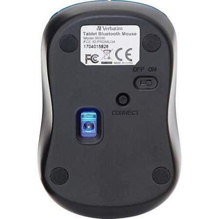 Verbatim Bluetooth Wireless Tablet Multi-Trac Blue LED Mouse - Dark Teal (70239)