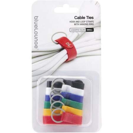 Bluelounge Small Cable Ties with Hook and Loop Closure (BLUCTSM)