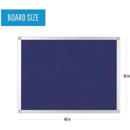 Bi-silque Ayda Fabric 36"W Bulletin Board (FA05439214)