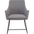 Lorell Gray Flannel Guest Chair with Sled Base (68562)
