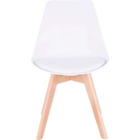 Lorell Curved Plastic Shell Guest Chair (42956)