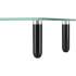 Lorell 4-leg Single Shelf Glass Monitor Stand (99533)