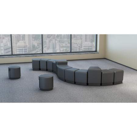 Lorell Contemporary Seating Round Foot Stool (86936)